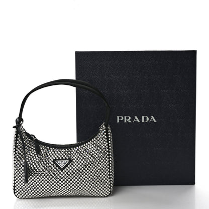 Prada Satin Crystal Mini Re-Edition 2000 Bag Cristal 10 of 10