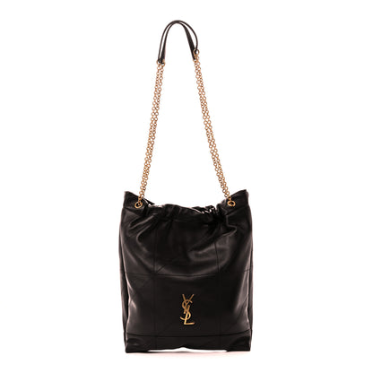 Saint Laurent Lambskin Matelasse Monogram Medium Jamie 4.3 Pochon Black Black 1 of 12