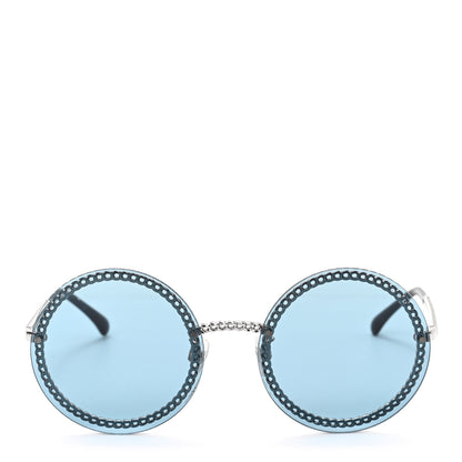 Chanel Round Chain Sunglasses 4245 Black 2 of 6