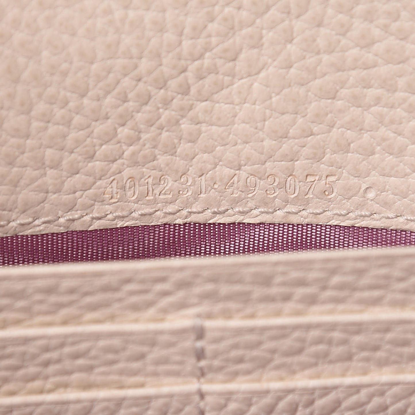 Dollar Calfskin Mini Dionysus Chain Wallet Mystic White