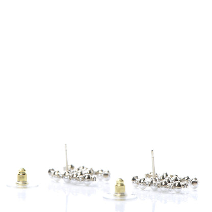 Chanel Pearl Crystal Nefertiti CC Earrings Gold 3 of 5