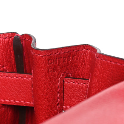 Hermes Evercolor Kelly Retourne 28 Rouge Casaque 7 of 9
