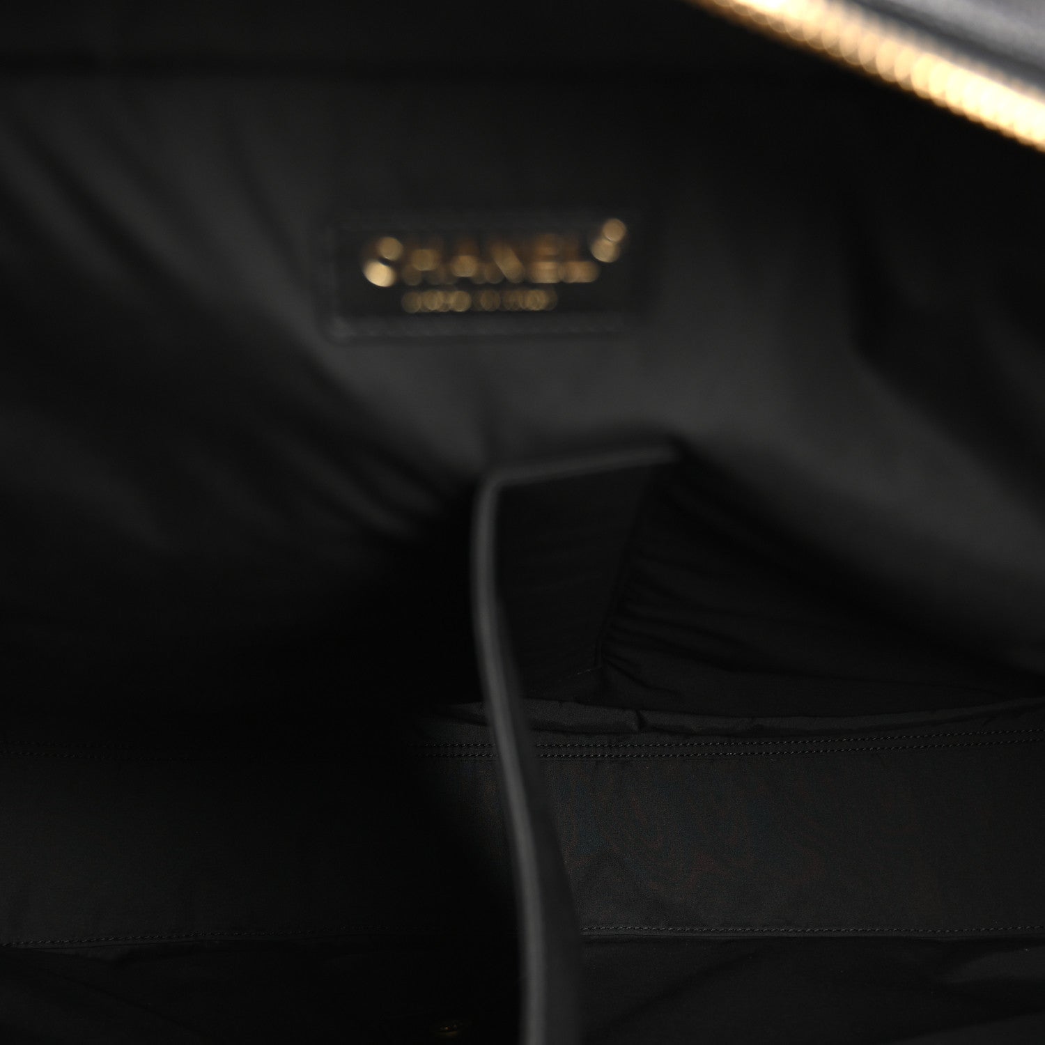 Chanel Shiny Grained Calfskin Quilted Large Travel Bowling Bag Black 4 of 11