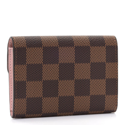 Louis Vuitton Damier Ebene Rosalie Coin Purse Rose Ballerine 3 of 7