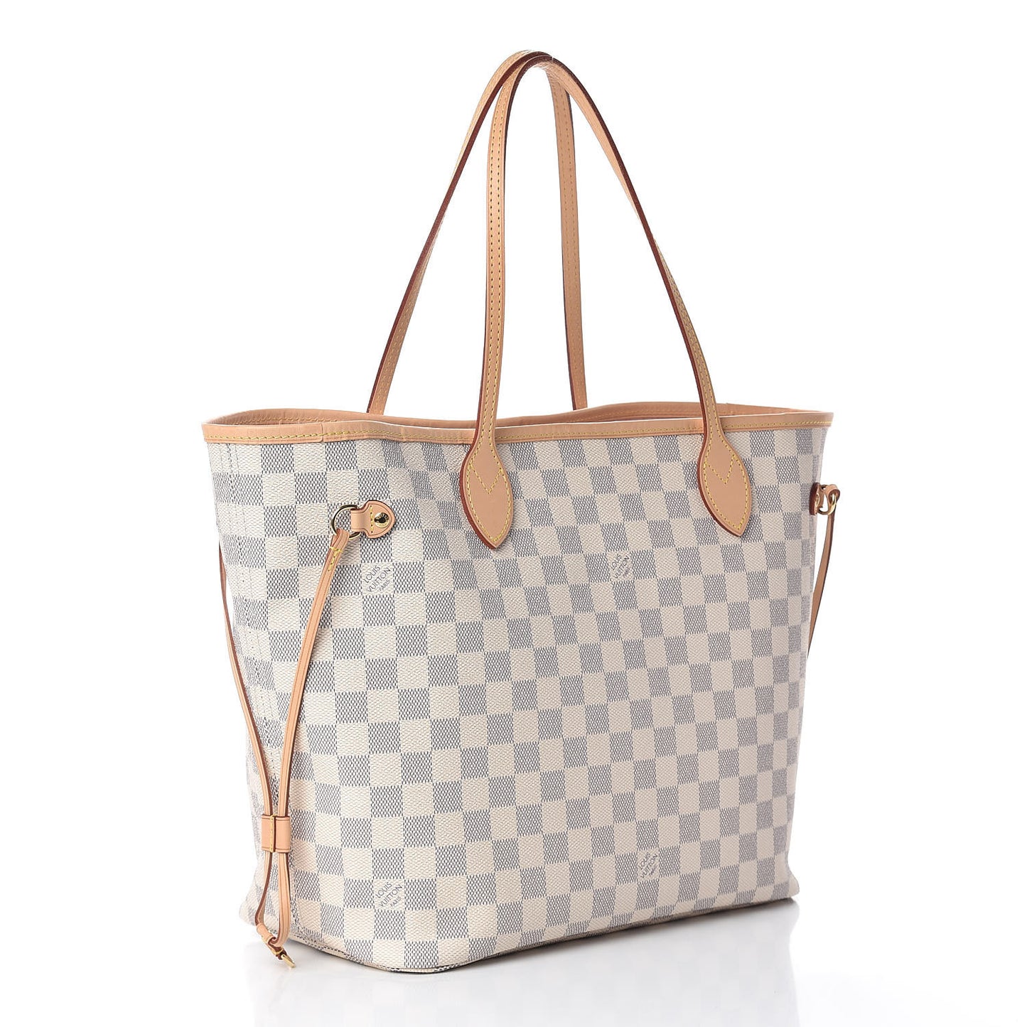 Damier Azur Neo Neverfull MM Rose Ballerine