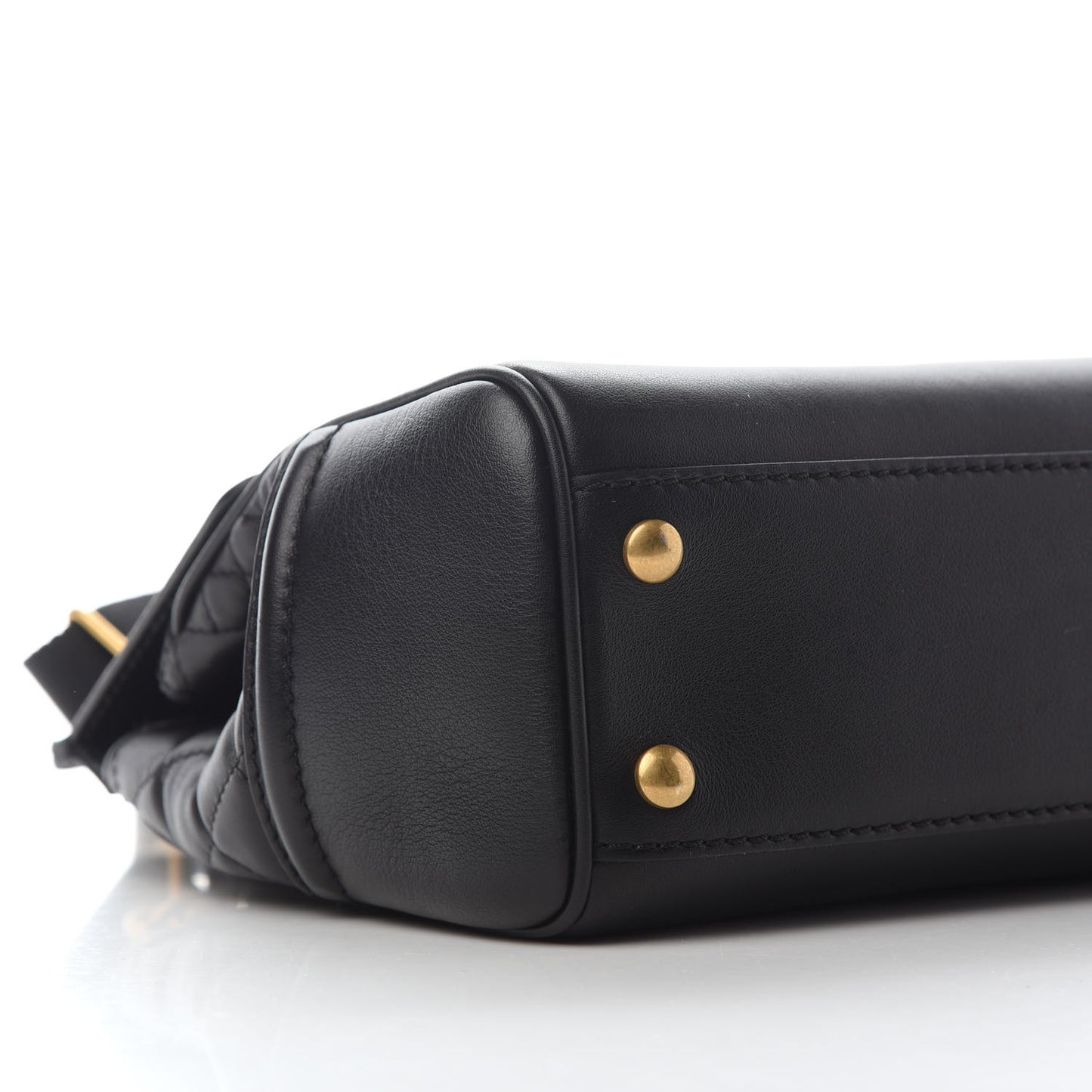Vitello Quilted Medium Palazzo Empire Bag Black