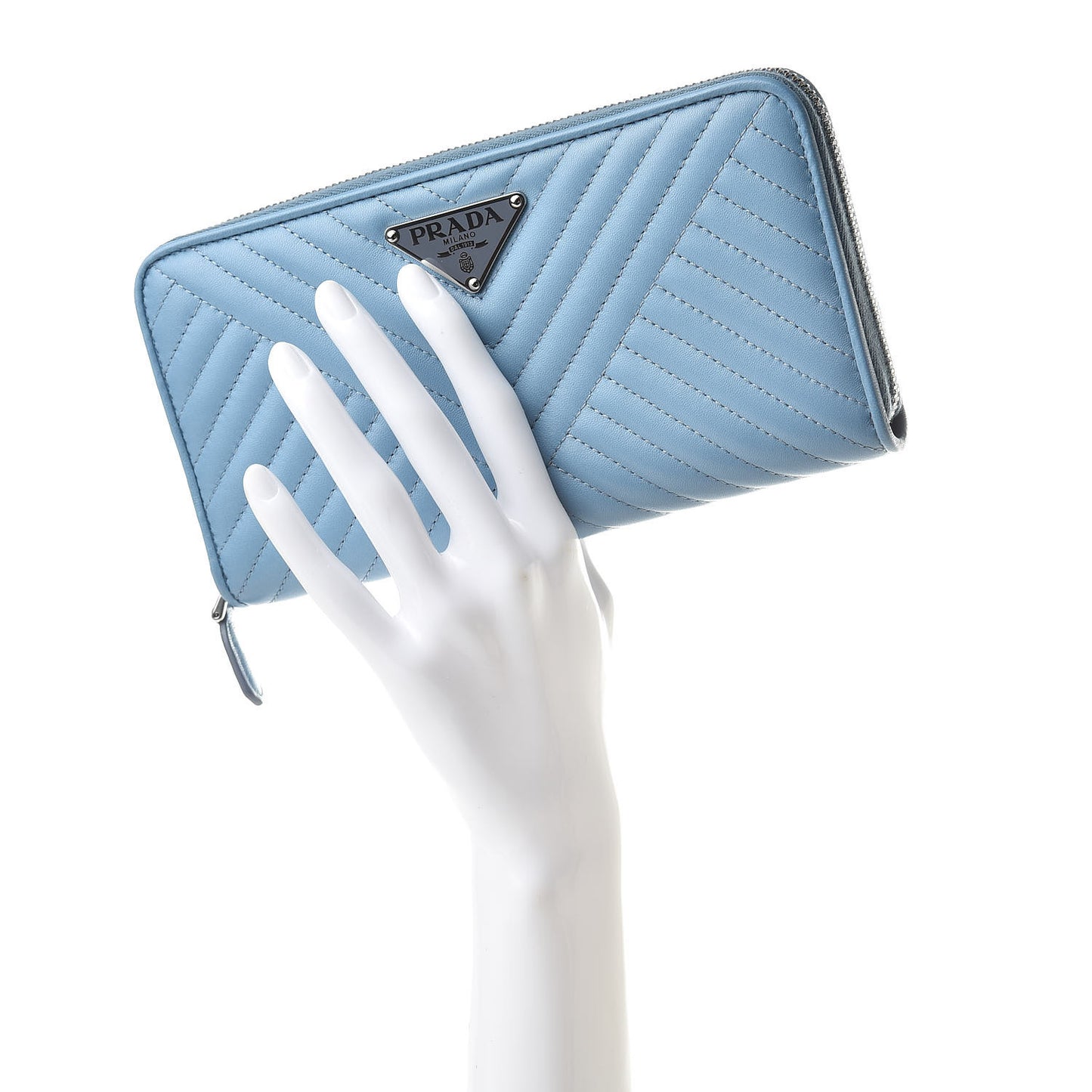 Nappa Impunture Zip Around Wallet Astrale