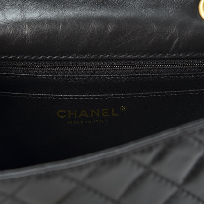 Chanel Aged Calfskin Quilted 2.55 Reissue Mini Flap Black 7 of 10