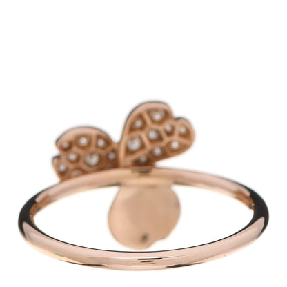 Tiffany 18K Rose Gold Diamond Paper Flowers Ring 54 7 3 of 5