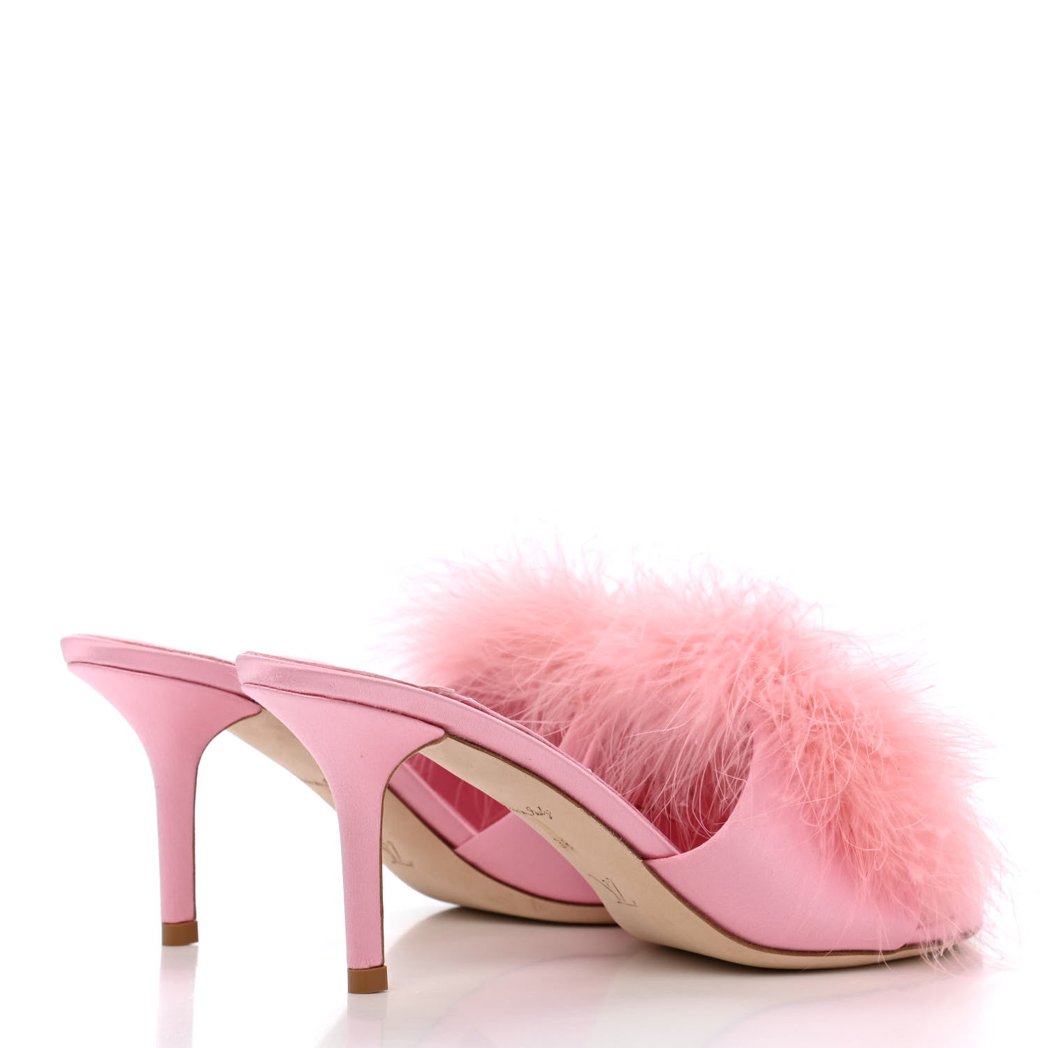 Louis Vuitton Fur Crystal LV Marilyn Mule 38 Rose 4 of 12