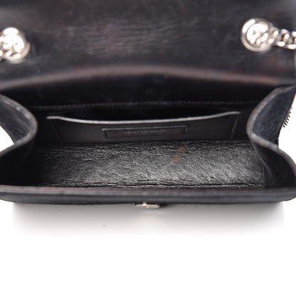Saint Laurent Suede Crystal Studded Small Classic Monogram Kate Tassel Satchel Black 5 of 16