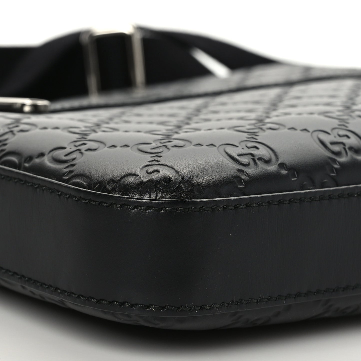 Guccissima Signature Small Messenger Bag Black
