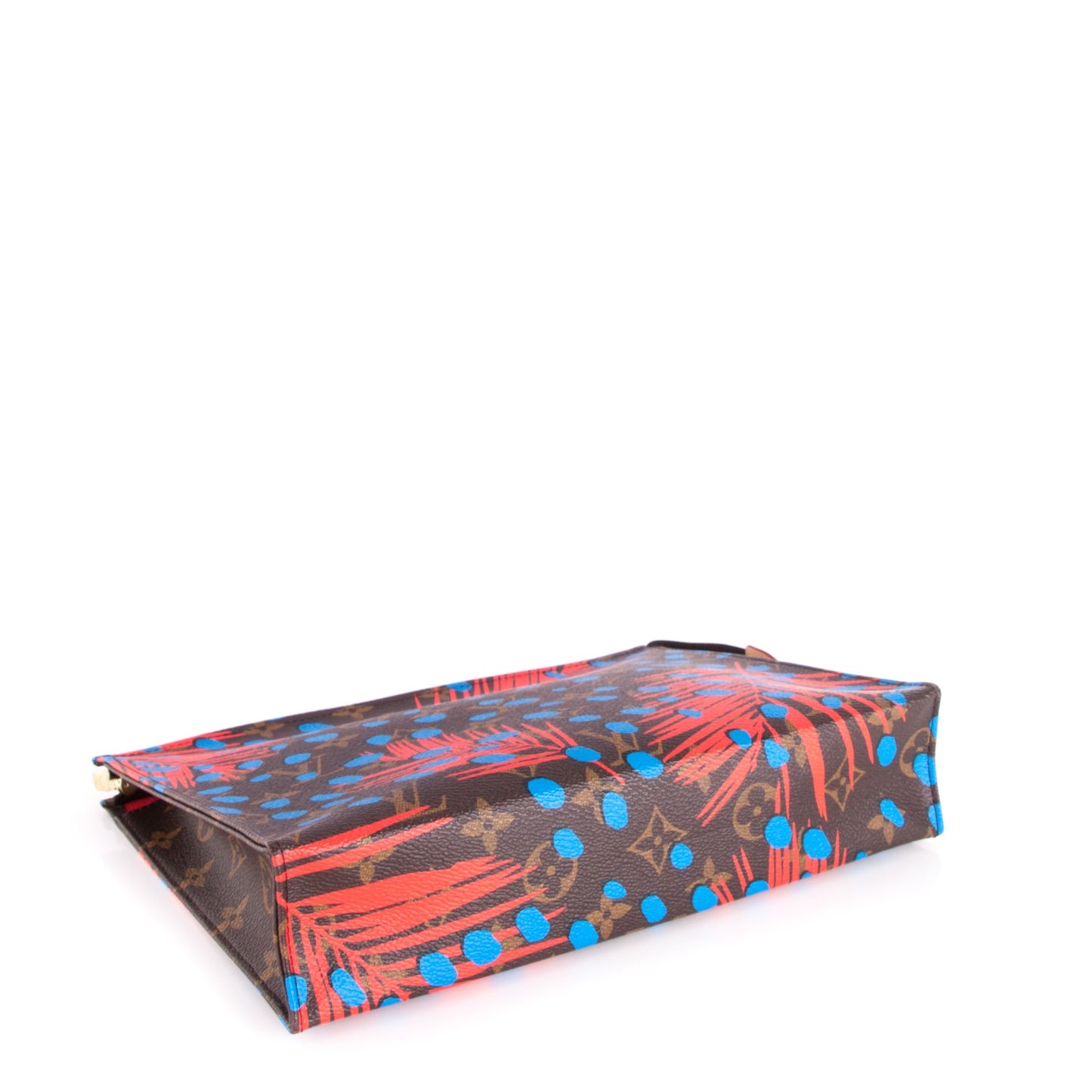 Monogram Jungle Dots Toiletry Pouch 26 Coquelicot Denim
