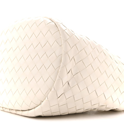 Bottega Veneta Calfskin Intrecciato Small Castello Bucket Bag White 10 of 12