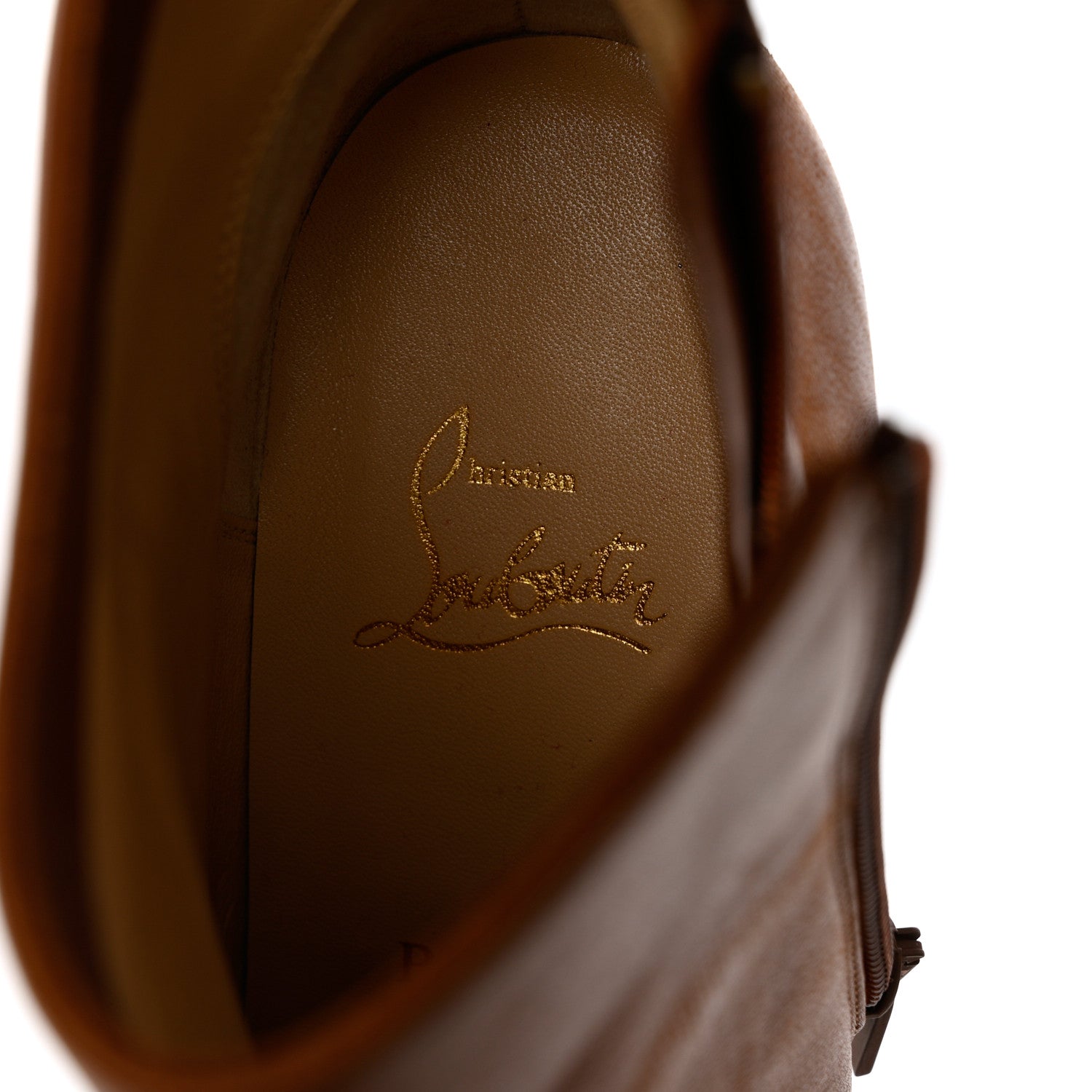Christian Louboutin Calfskin Adox 85 Ankle Boots 39 Caramel 6 of 10