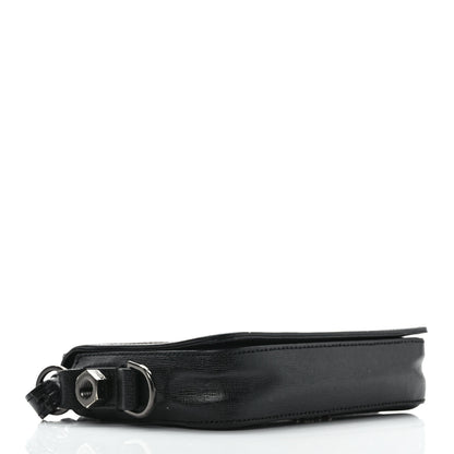 Off-White Saffiano Striped Mini Diag Bag Black White 4 of 13