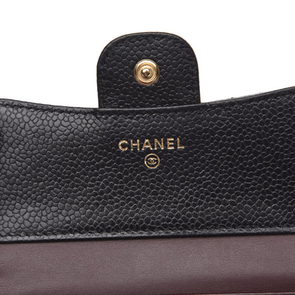 Chanel Caviar Quilted Compact Flap Wallet Black 6 of 11