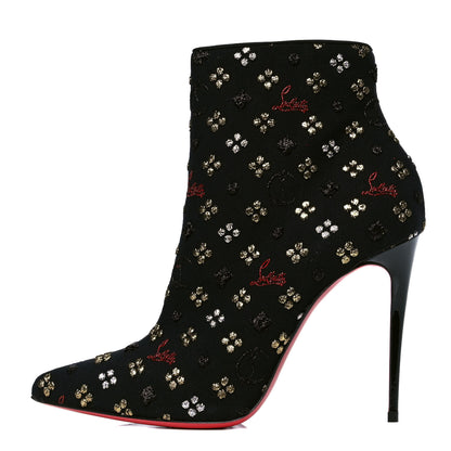 Christian Louboutin Jacquard Loubi In The Sky So Kate 100 Booties 38.5 Multi Black 1 of 5