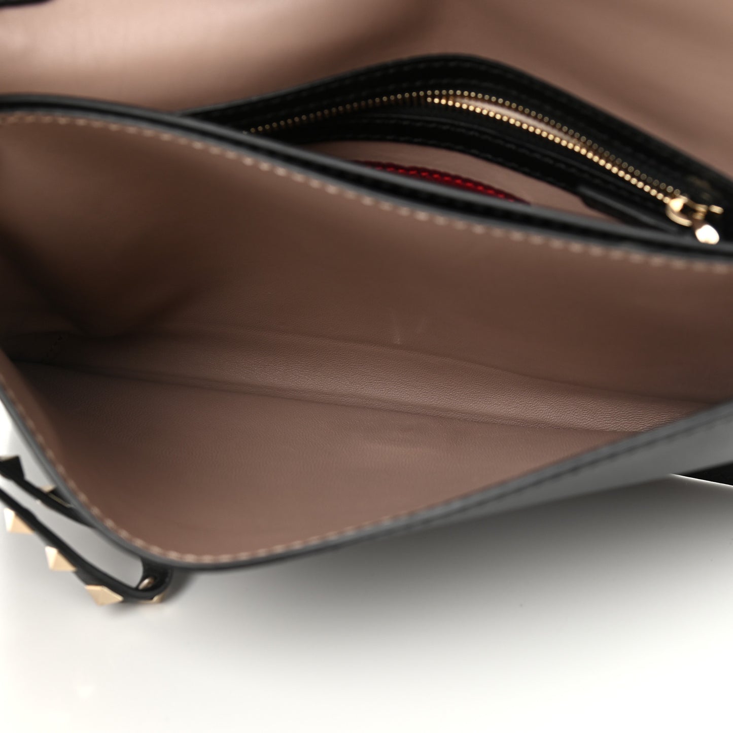 Nappa Rockstud Wristlet Clutch Black