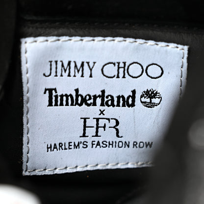 Jimmy Choo X TIMBERLAND Nubuck Swarovski Crystal Womens Ankle Boots 7 Black 9 of 11
