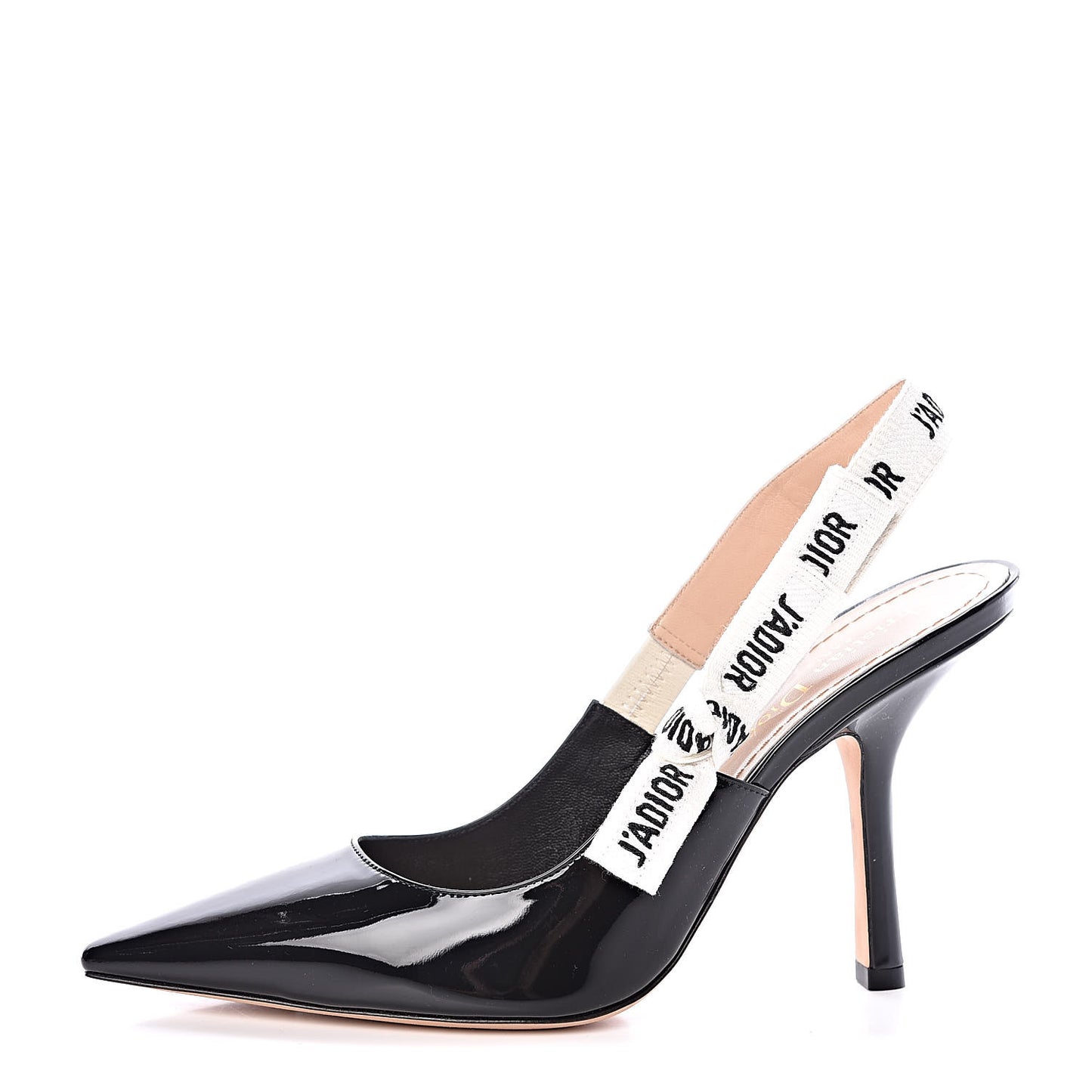 Patent Ribbon J'Adior Slingback 65mm Pumps 39.5 Black