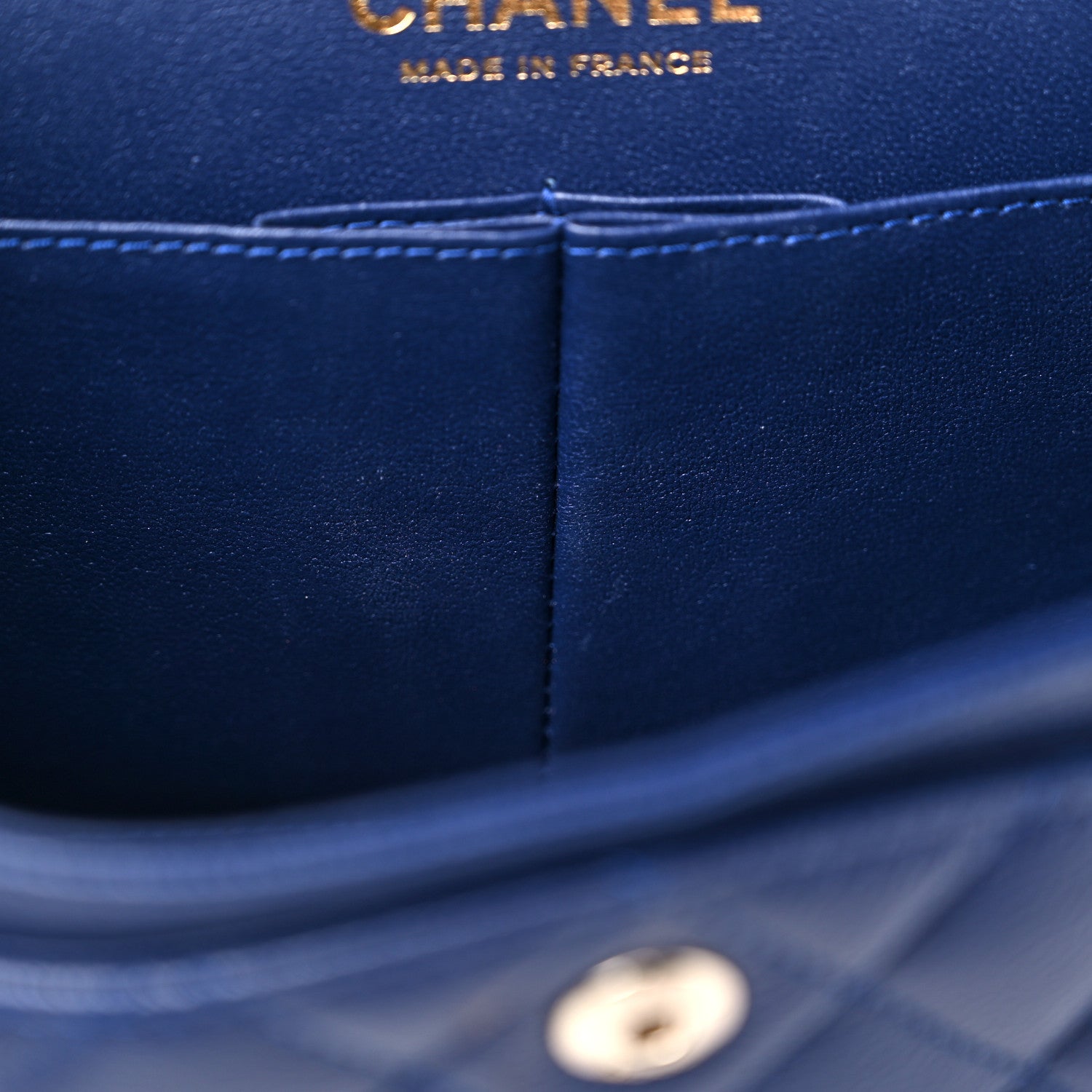 Chanel Caviar Quilted Small Double Flap Navy 10 of 13