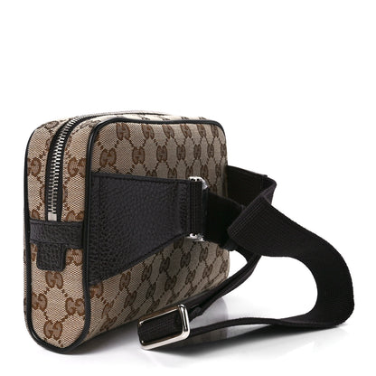 Gucci Monogram Dollar Calfskin Belt Bag Beige Ebony Testa di Moro Marrone Scuro 3 of 13