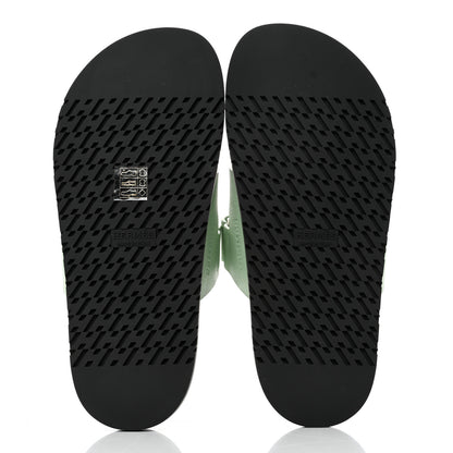 Hermes Epsom Womens Chypre Sandals 37.5 Vert Jade 5 of 8