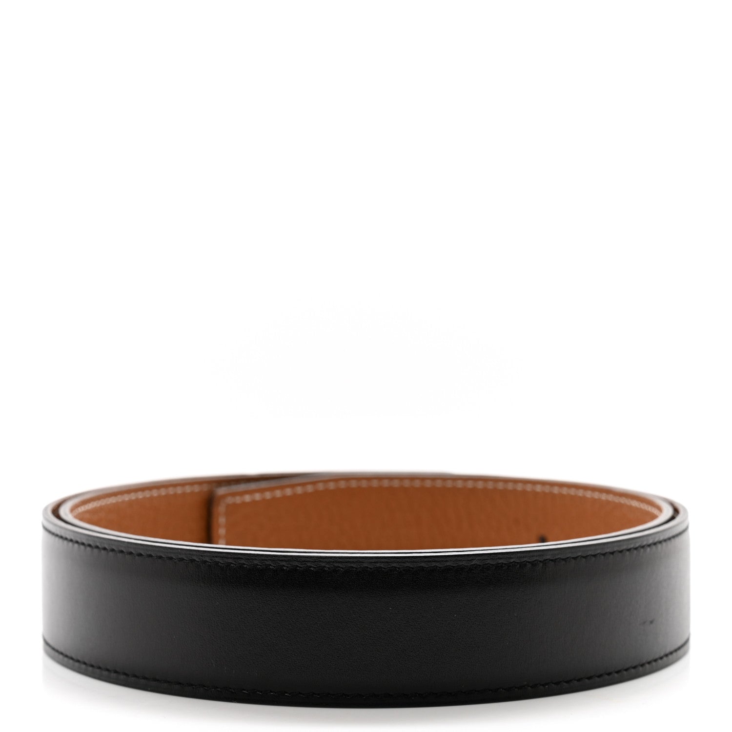 Hermes Box Togo 32mm Belt Strap 85 Black Gold 2 of 7