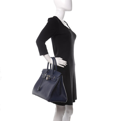 Hermes Epsom Birkin 35 Bleu Saphir 2 of 11