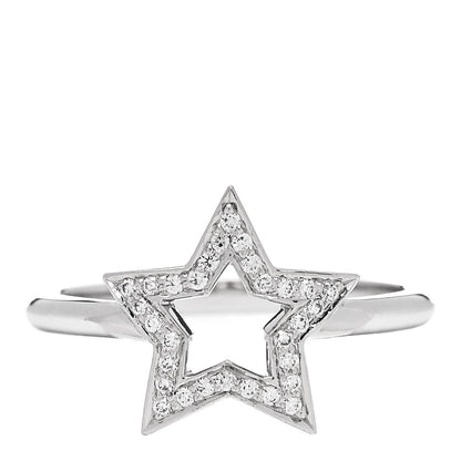 Tiffany Platinum Diamond Star Ring 53 6.5 1 of 7