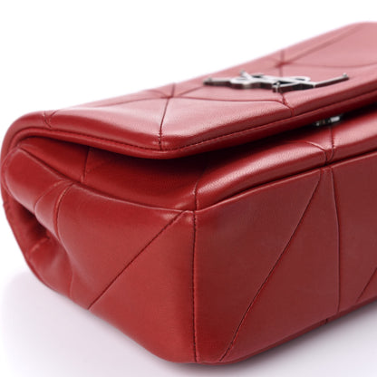 Saint Laurent Lambskin Patchwork Monogram Small Jamie Red 6 of 11