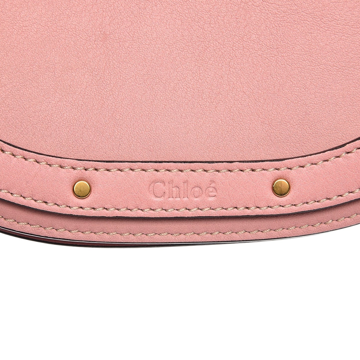 Calfskin Suede Small Nile Bracelet Bag Washed Pink