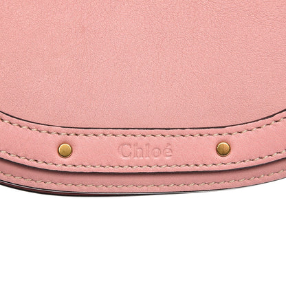 Chloe Calfskin Suede Small Nile Bracelet Bag Washed Pink 9 of 9