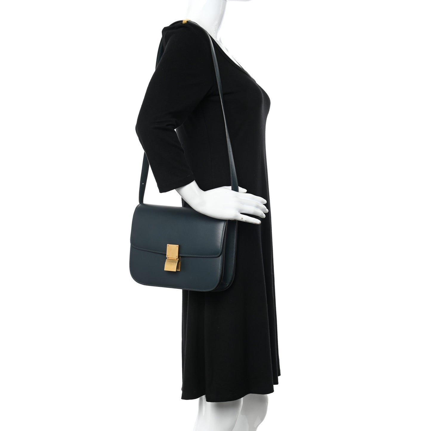 Box Calfskin Medium Classic Box Flap Bag Amazone