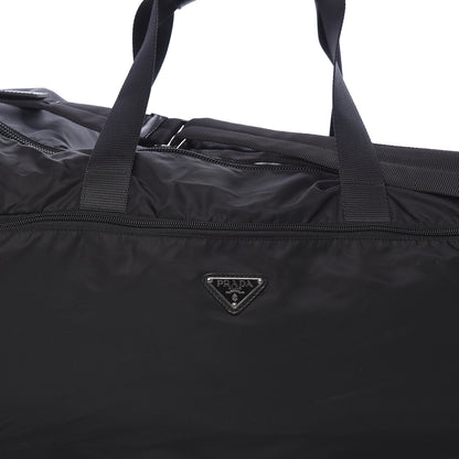 Prada Tessuto Nylon Saffiano Rolling Duffle Black 9 of 18