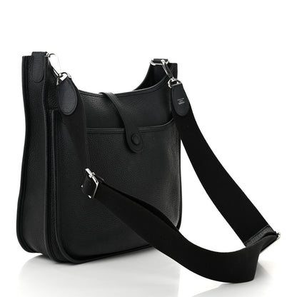 Hermes Taurillon Clemence Evelyne III PM Black 3 of 10