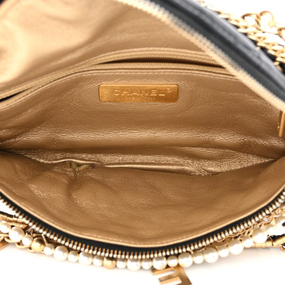 Chanel Lambskin Quilted All About Chains Waist Belt Bag Black 5 of 10