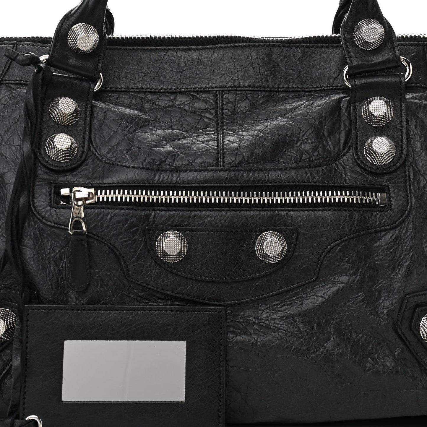 Agneau Giant 21 Silver Hardware Work Black