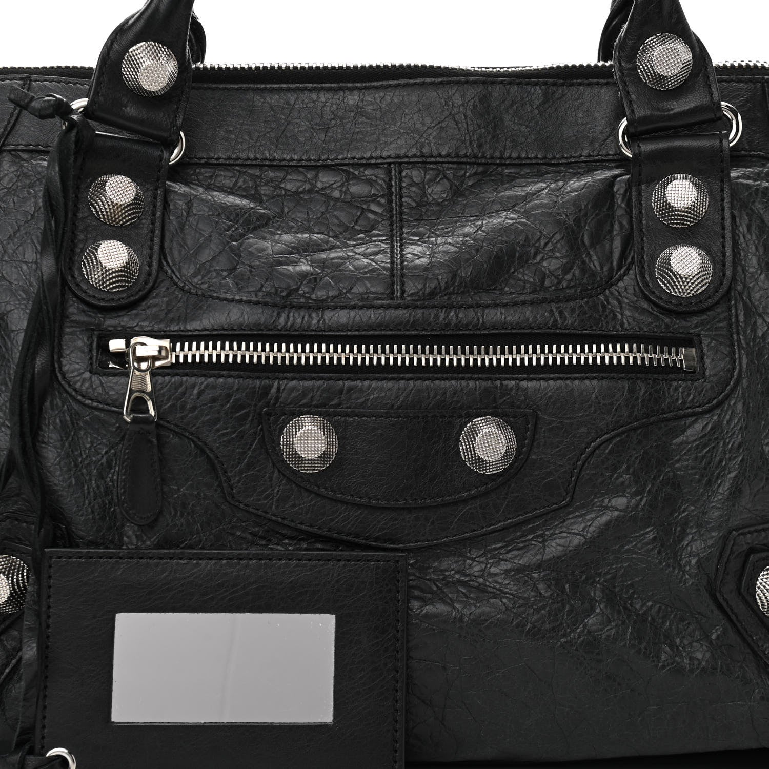 Balenciaga Agneau Giant 21 Silver Hardware Work Black 7 of 10