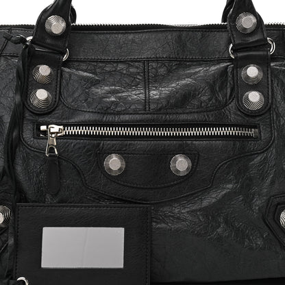 Balenciaga Agneau Giant 21 Silver Hardware Work Black 7 of 10