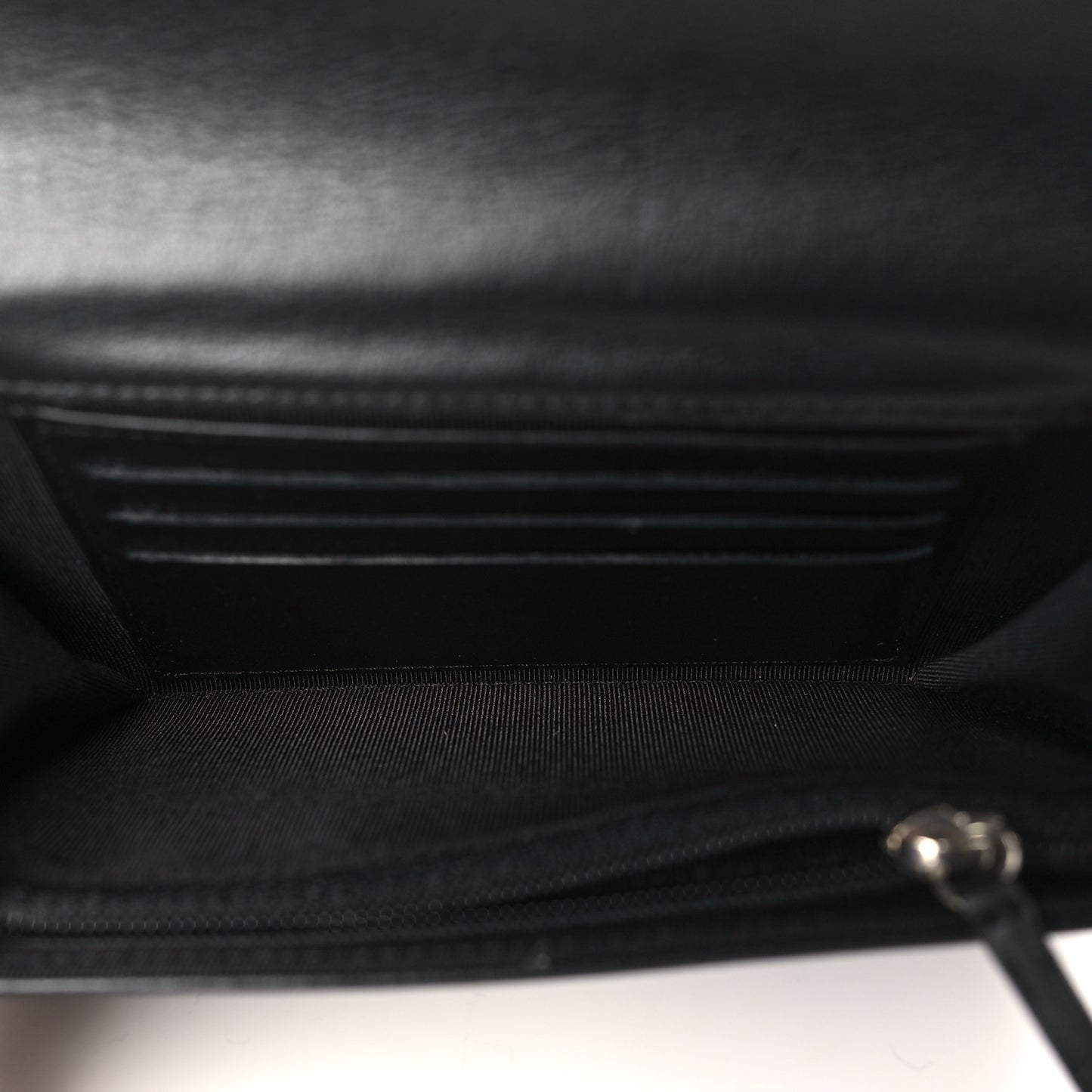 Cafskin Chevron Quilted Flap Wallet Black
