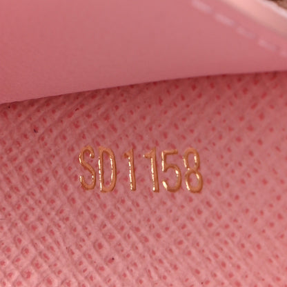 Louis Vuitton Damier Azur Victorine Wallet Rose Ballerine 7 of 7