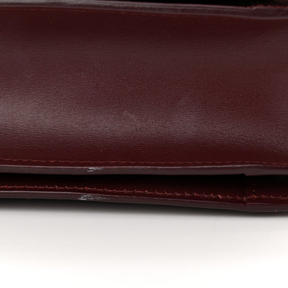 Celine Box Calfskin Small Classic Box Flap Bag Burgundy 9 of 9