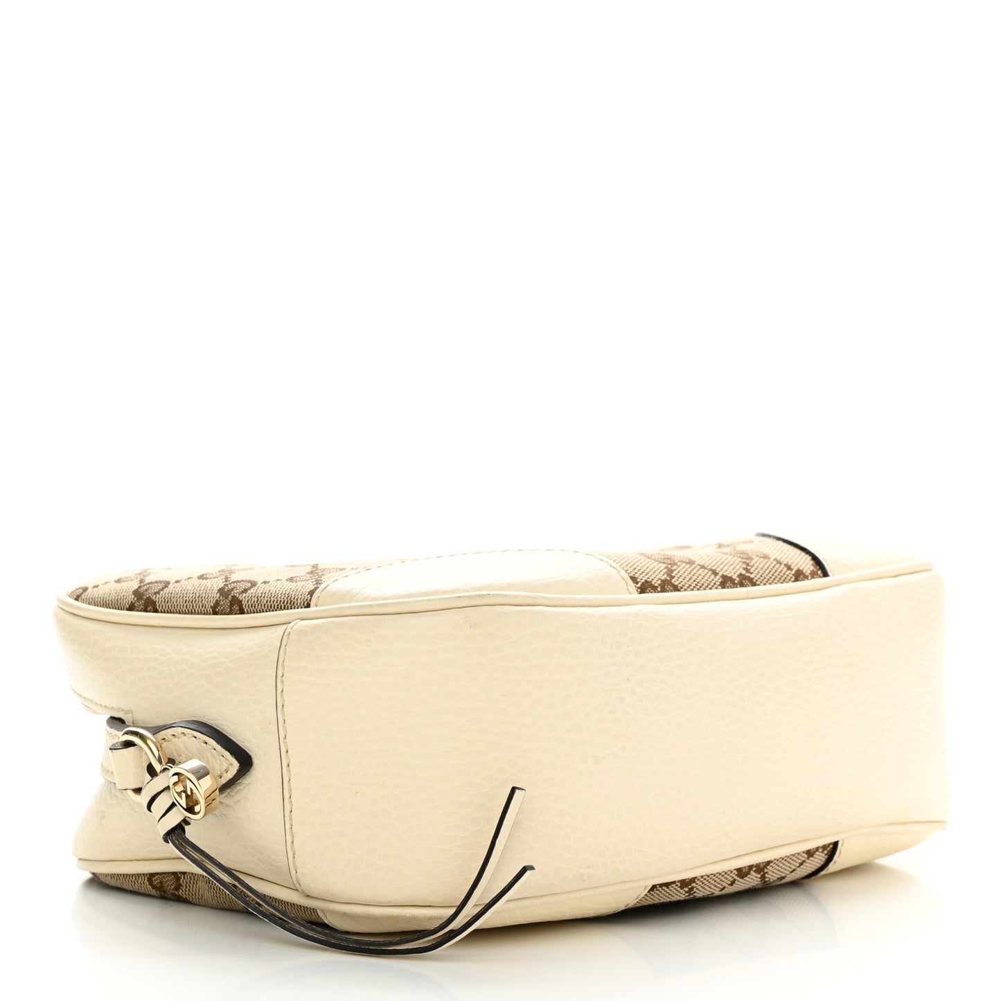 Monogram Dollar Calfskin Mini Bree Messenger Bag Beige Ebony Avoire