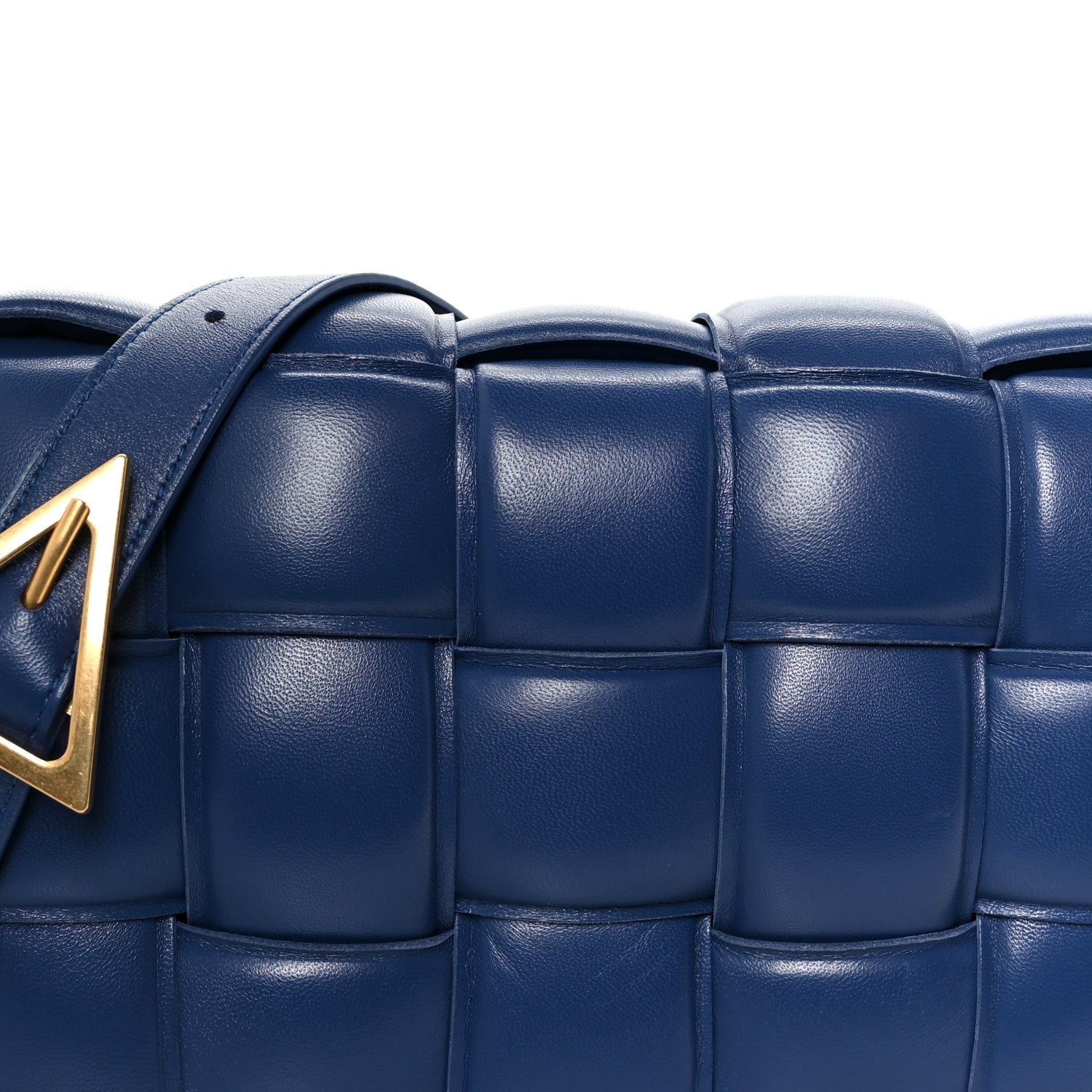 Bottega Veneta Nappa Maxi Intreccio Padded Cassette Crossbody Bag Deep Blue 10 of 12