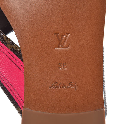 Louis Vuitton Monogram Panorama Flat Mules 36 Cacao 6 of 8