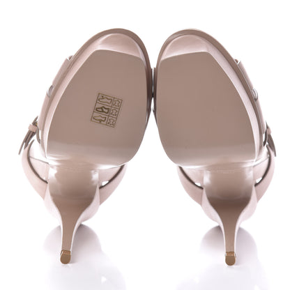 Saint Laurent Calfskin Tribute 105 Platform Sandals 36.5 Rose Antic 5 of 8