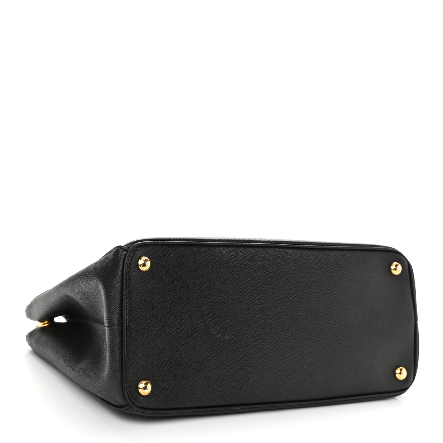 Saffiano Lux Large Galleria Double Zip Tote Black