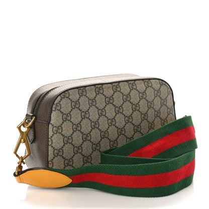 Gucci GG Supreme Monogram Web Neo Vintage Shoulder Bag Beige New Acero Crop 2 of 11